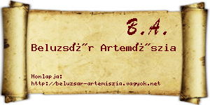 Beluzsár Artemíszia névjegykártya